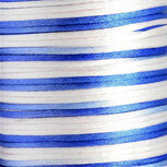 Satijnkoord 2 mm blauw wit tinten