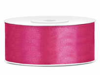 Satijn lint 2.5 cm breed fuchsia