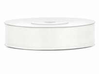 Dubbelzijdig satijn lint 1,5 cm breed ivoor