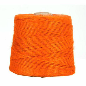 Jute touw oranje 3 mm dik 10 meter 