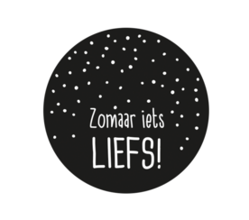 Ronde stickers zomaar iets liefs 10 stuks