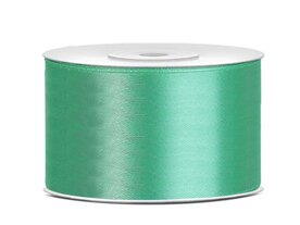 Satijn lint 38 mm donker mint