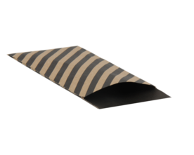 Kraft zakjes 7 x 13 cm met zwarte strepen