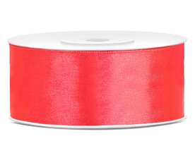 Satijn lint 25 mm bubblegum roze