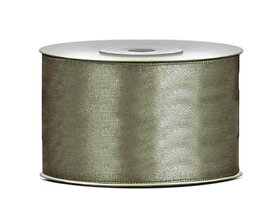 Satijn lint 38 mm antraciet