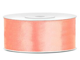 Satijn lint 25 mm zalmroze