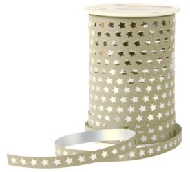 Krullint ster beige zilver 10 meter