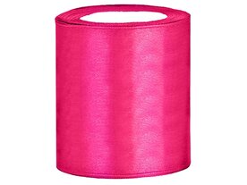 3 meter satijn lint 100 mm fuchsia