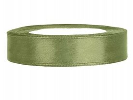 Satijn lint 1 cm zeegroen