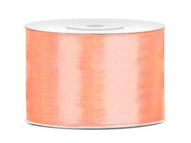 Satijn lint 50 mm zalm roze