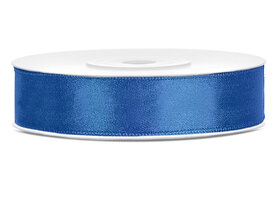 Satijn lint 12 mm blauw