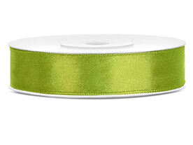 Satijn lint 12 mm Lime groen