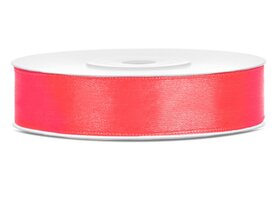 Satijn lint 12 mm neon fuchsia