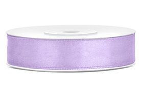 Dubbelzijdig satijn lint 6 mm breed lavendel