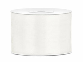 Satijn lint 50 mm ivoor 6 meter 