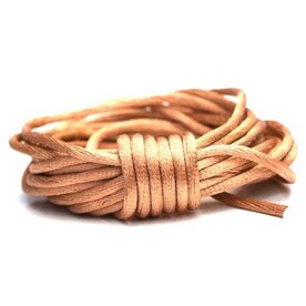 Luxe nude satijn koord van 2 mm op een bundel van 5 meter