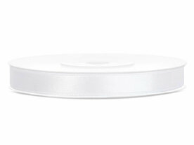 Satijn lint 6 mm wit 6 meter