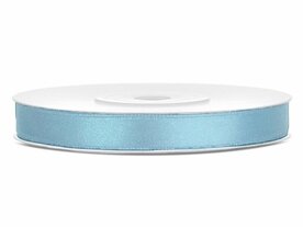 Satijn lint 6 mm licht blauw 6 meter