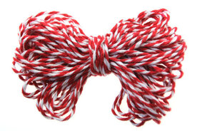 Bakkerstouw rood wit 6 meter
