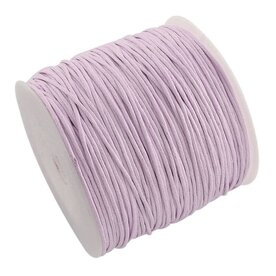 Waxkoord 1 mm lavendel 91 meter rol