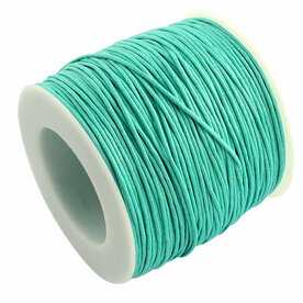 Waxkoord 1 mm mint 6 meter 