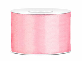 Satijn lint 50 mm roze 6 meter 