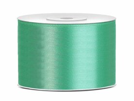 Satijn lint 50 mm donker mint 2 meter 