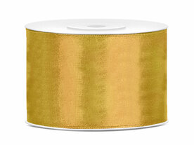Satijn lint 50 mm goud 2 meter 