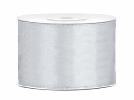 Satijn lint 50 mm zilver 2 meter 