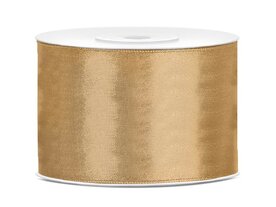 Satijn lint 50 mm antiek bruin