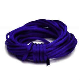 Satijn koord 1.5 mm blauw