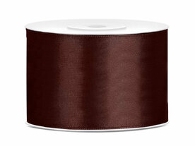 Satijn lint 50 mm bruin 2 meter 