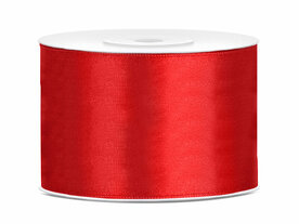 Satijn lint 50 mm rood 2 meter 
