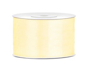 Satijn lint 38 mm donker ivoor