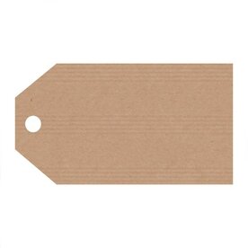 Kraft labels 5 x 9 cm