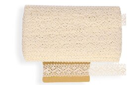 Katoen kant ongebleekt cr&egrave;me 2,3 cm breed 