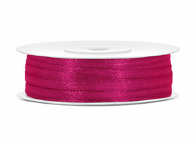 4 meter Satijn lint 3 mm fuchsia