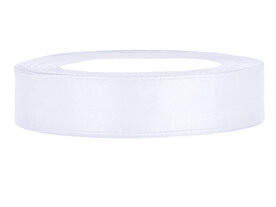 Satijn lint 1.5 cm breed wit