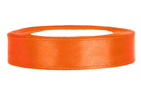 Satijn lint 1 cm Oranje