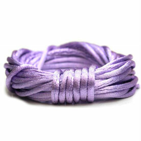 Luxe lavendel satijn koord van 2 mm op een bundel van 5 meter