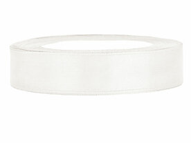 Satijn lint 1.5 cm breed ivoor