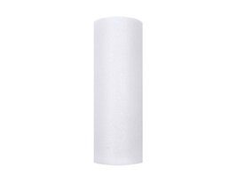 15 cm Tule lint wit glitter