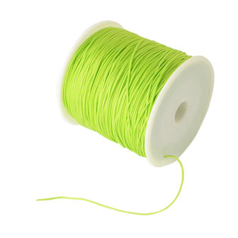 Nylonkoord 1 mm lime groen