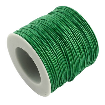 Waxkoord 1 mm groen 91 meter rol