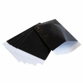 Outlook nul limoen Zwart papieren zakjes 12 x 19 cm 10 stuks - Goedkoop lint, linten  groothandel, organza lint, satijn lint