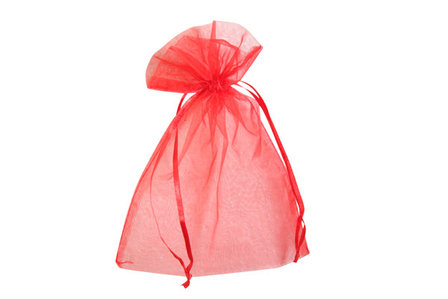 Organza zakjes 10 x 15 cm rood