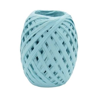 Papier raffia licht blauw