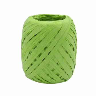 Papier raffia lime groen