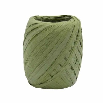 Papier raffia mos groen