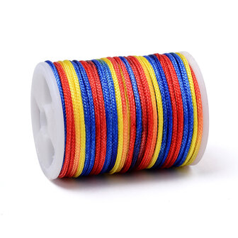 Polyester koord 1.5 mm dikte kleurverloop NR 6